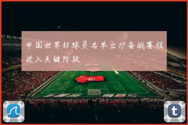 中国世界杯球员名单出炉备战赛程进入关键阶段